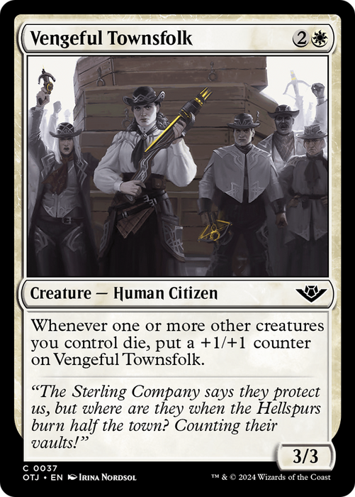 Vengeful Townsfolk (OTJ-037) - common - Foil
