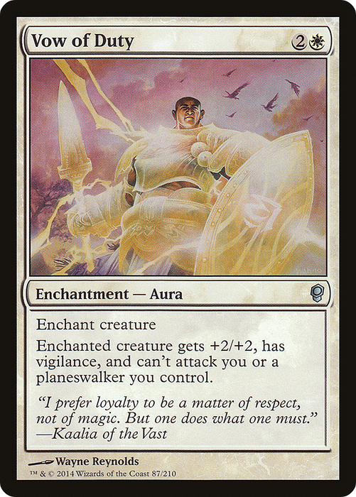 Vow of Duty (CNS-087) - uncommon - Foil
