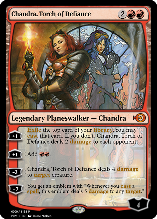 Chandra, Torch of Defiance (PRM-70934) - mythic - Foil