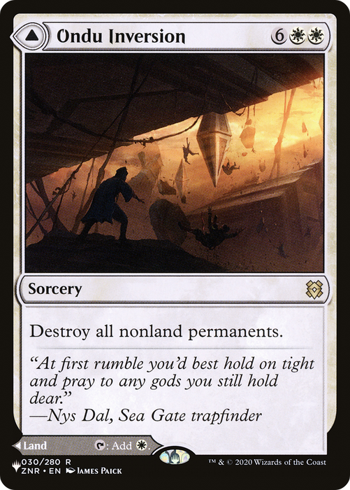 Ondu Inversion // Ondu Skyruins (LIST-ZNR-30) - rare