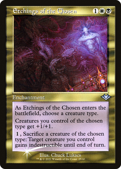 Etchings of the Chosen (MH1-025) - uncommon - Foil