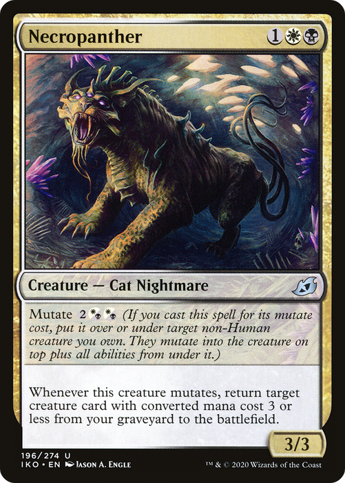Necropanther (IKO-196) - uncommon - Foil