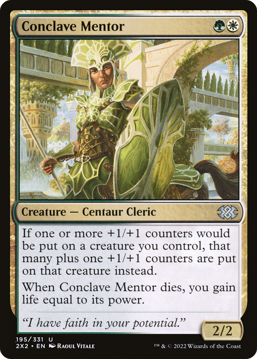 Conclave Mentor (2X2-195) - uncommon - Foil