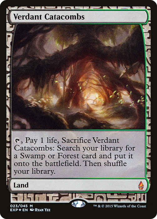 Verdant Catacombs (EXP-023) - mythic - Foil