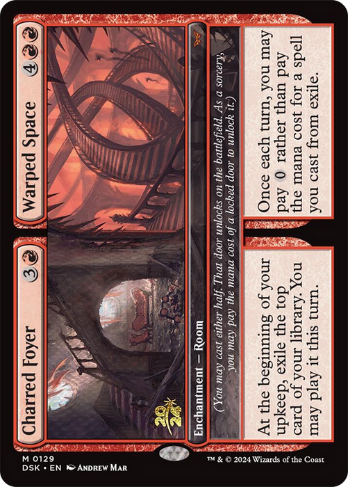 Charred Foyer // Warped Space (PRE-129S) - mythic - Foil