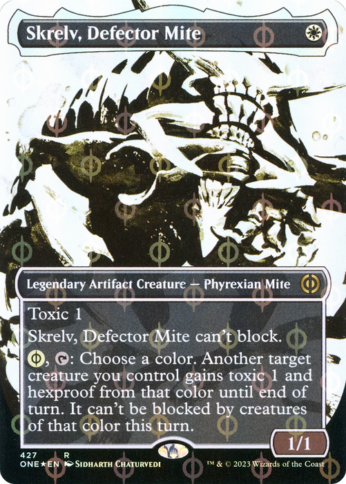 Skrelv, Defector Mite (ONE-427) - rare: (Showcase) (Borderless) - Foil