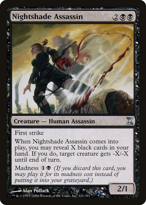 Nightshade Assassin (TSP-121) - uncommon - Foil