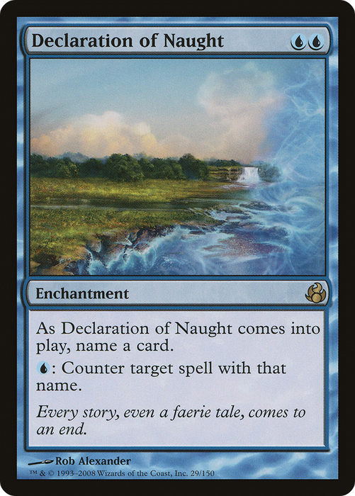 Declaration of Naught (MOR-029) - rare - Foil