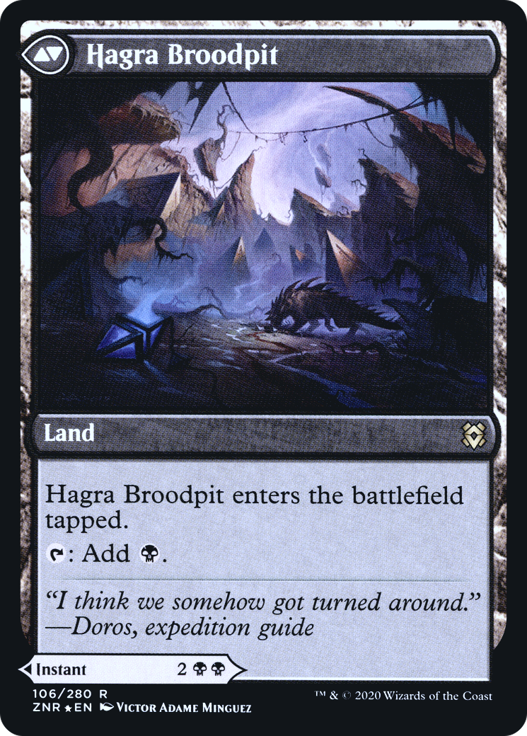 Hagra Mauling // Hagra Broodpit (PRE-106S) - rare - Foil