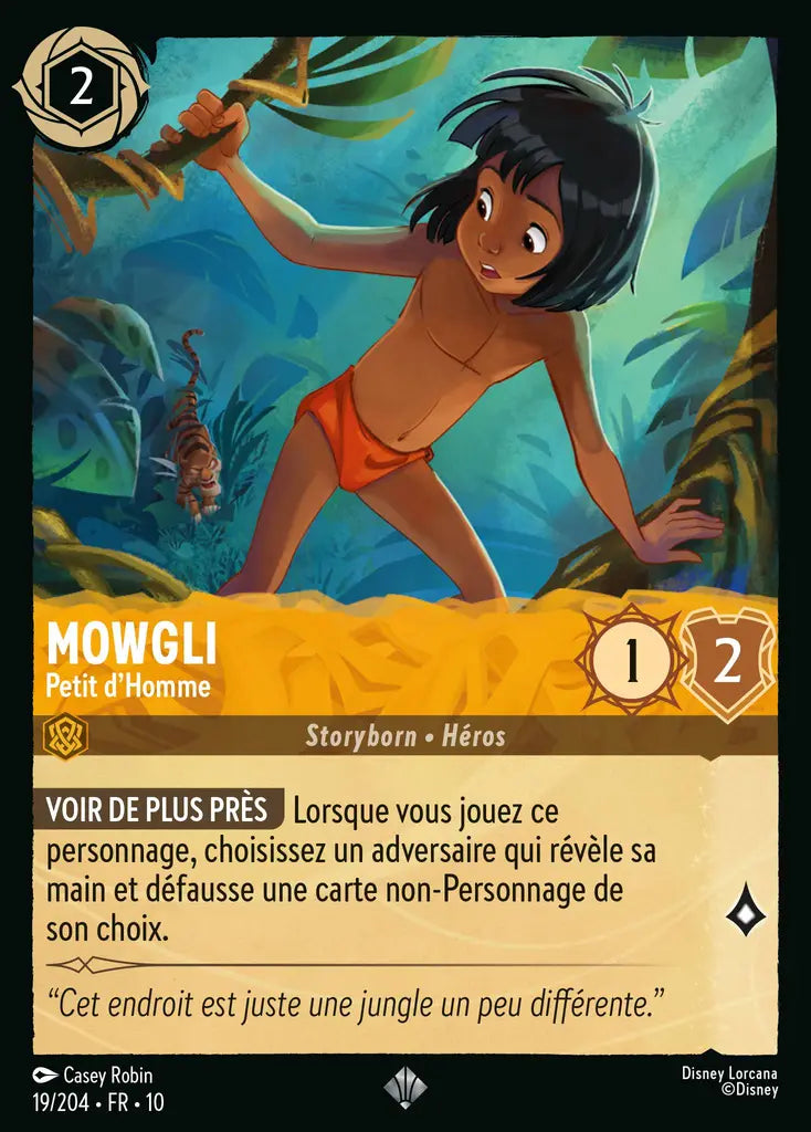 Mowgli - Petit d'Homme (19/204) - LDLP - Très Rare