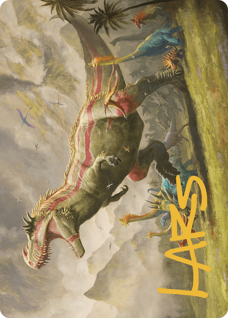 Ghalta, Stampede Tyrant // Ghalta, Stampede Tyrant (ALCI-024) - common (Borderless) - Foil