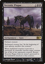 Necrotic Plague (M11-107) - rare - Foil