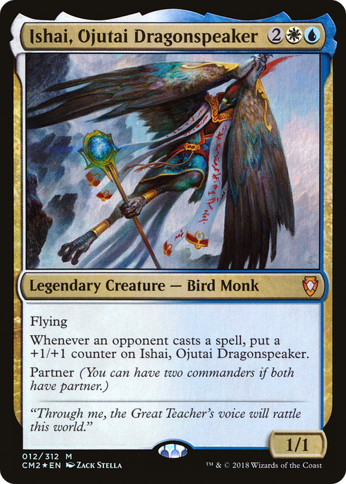 Ishai, Ojutai Dragonspeaker (CM2-012) - mythic - Foil