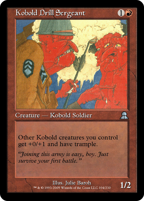 Kobold Drill Sergeant (ME3-104) - uncommon - Foil