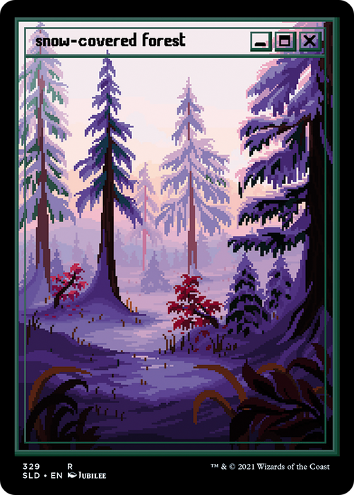 Snow-Covered Forest (SLD-329) - rare - Etched Foil