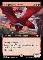 Stingerback Terror (OTJ-336) - rare: (Extended Art) - Foil