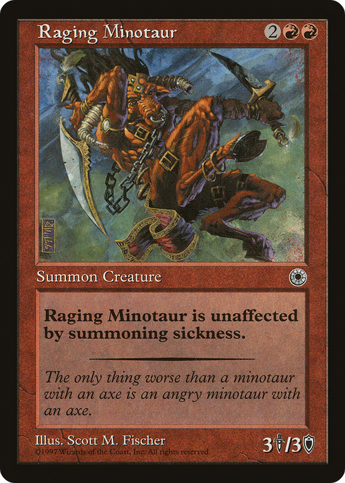 Raging Minotaur (POR-146) - common