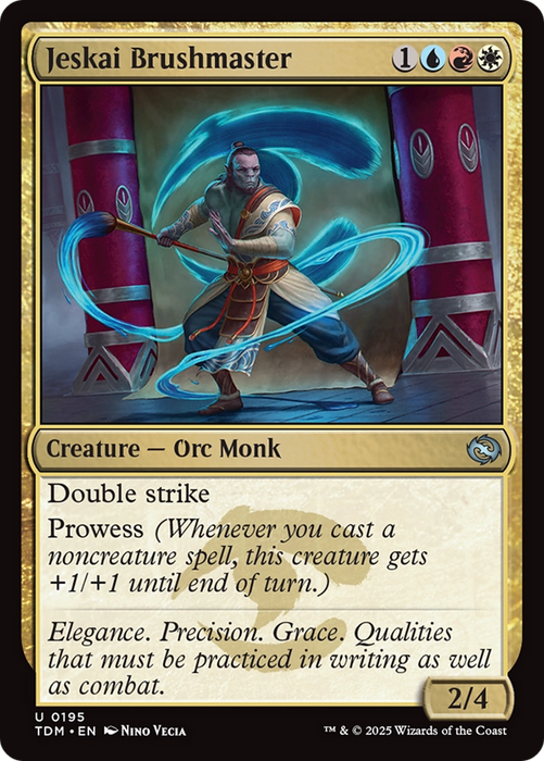 Jeskai Brushmaster (TDM-195) - uncommon - Foil
