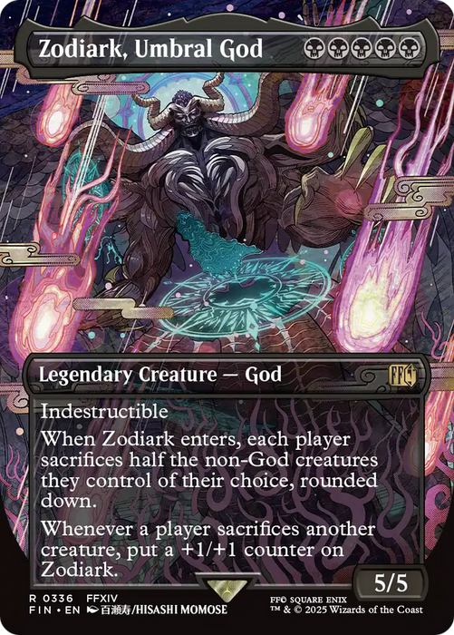 Zodiark, Umbral God (FIN-336) - rare (Borderless) - Foil