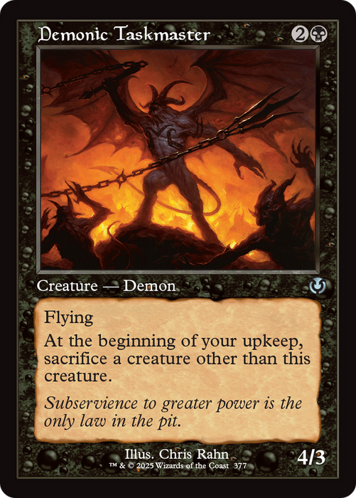 Demonic Taskmaster (INR-377) - uncommon