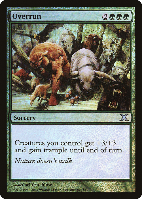 Overrun (10E-284★) - uncommon - Foil