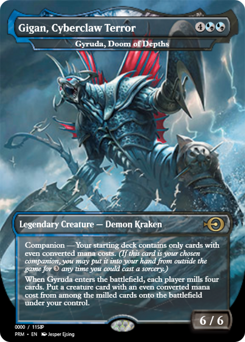 Gyruda, Doom of Depths (PRM-80919) - rare / Gigan, Cyberclaw Terror: (companion) - Foil