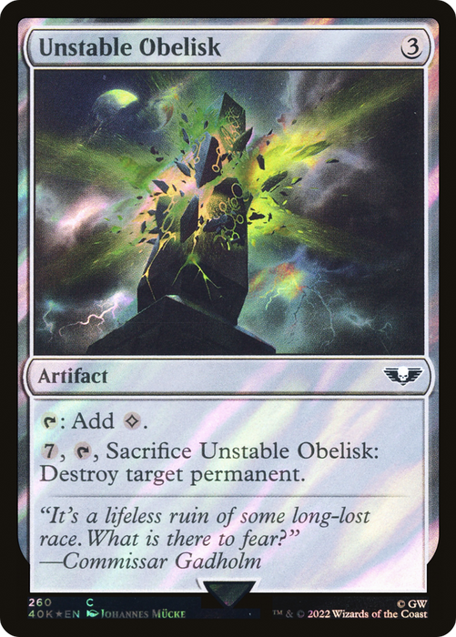 Unstable Obelisk (40K-260★) - common - Foil