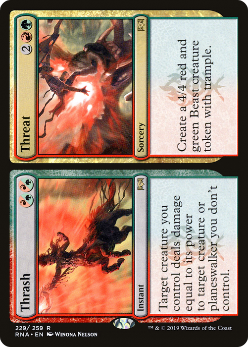 Thrash // Threat (RNA-229) - rare - Foil