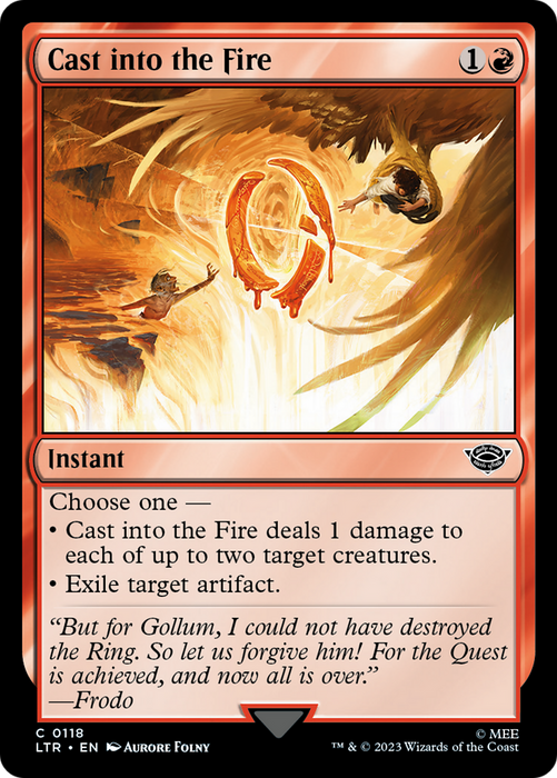 Cast into the Fire (LTR-118) - common - Foil