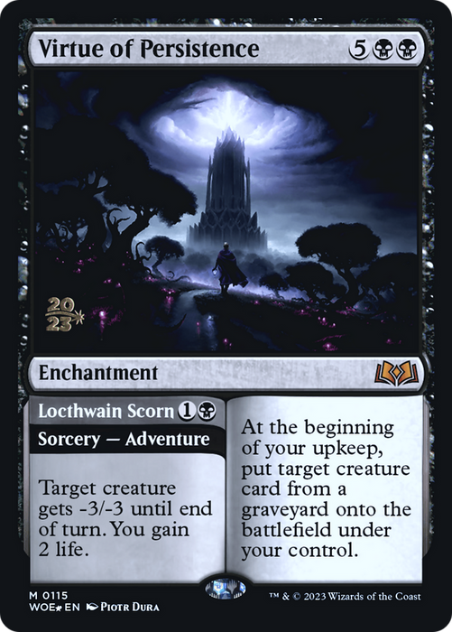 Virtue of Persistence // Locthwain Scorn (PRE-115S) - mythic - Foil