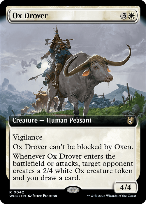 Ox Drover (WOC-042) - rare: (Extended Art)