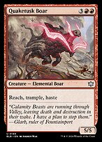 Quaketusk Boar (BLB-146) - uncommon - Foil