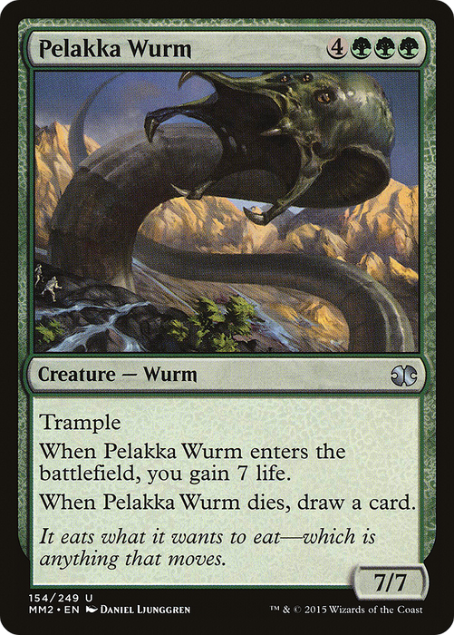 Pelakka Wurm (MM2-154) - uncommon - Foil