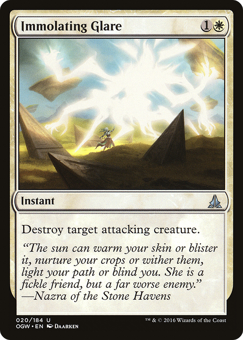 Immolating Glare (OGW-020) - uncommon - Foil