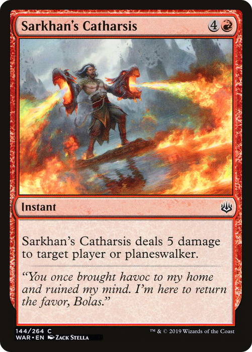 Sarkhan's Catharsis (WAR-144) - common - Foil