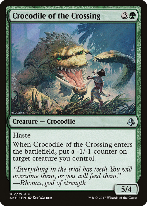 Crocodile of the Crossing (AKH-162) - uncommon - Foil