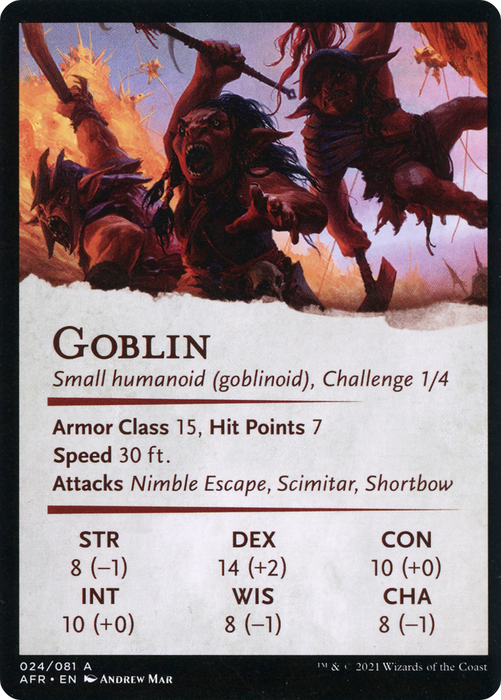 Swarming Goblins // Goblin (AAFR-024) - common (Borderless)