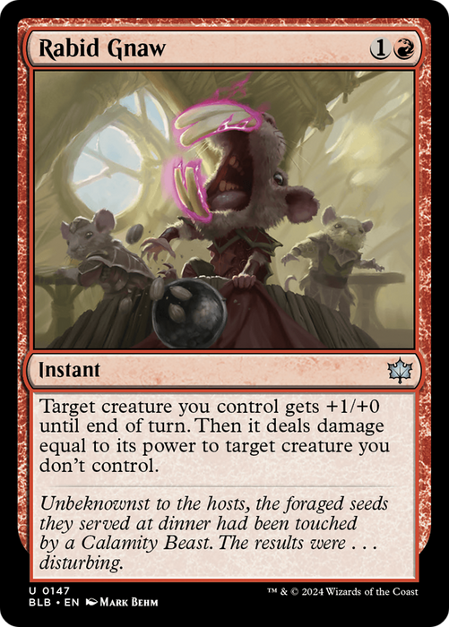 Rabid Gnaw (BLB-147) - uncommon