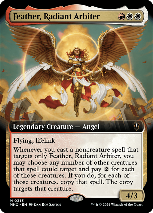 Feather, Radiant Arbiter (MKC-313) - mythic: (Extended Art)