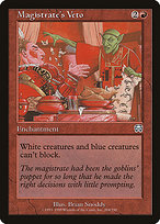 Magistrate's Veto (MMQ-204) - uncommon - Foil