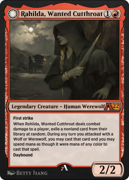 Rahilda, Wanted Cutthroat // Rahilda, Feral Outlaw (Y22-042) - mythic