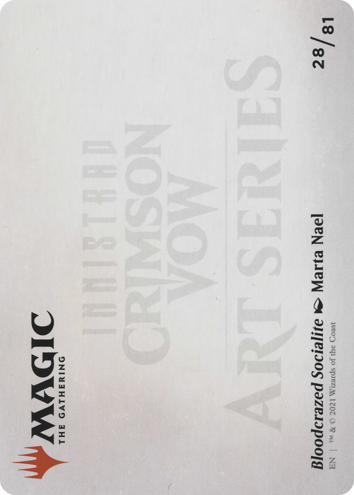 Bloodcrazed Socialite // Bloodcrazed Socialite (AVOW-028) - common (Borderless)