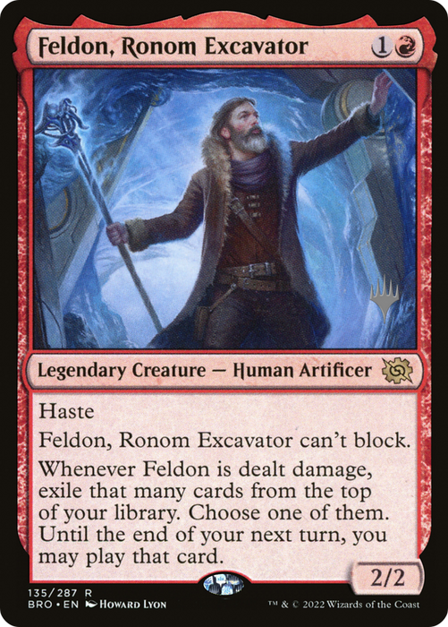 Feldon, Ronom Excavator (PPBRO-135P) - rare - Foil