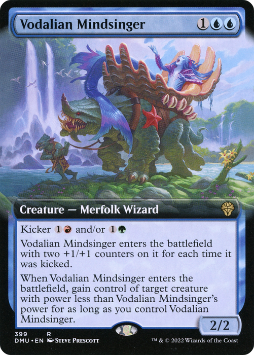 Vodalian Mindsinger (DMU-399) - rare: (Extended Art) - Foil