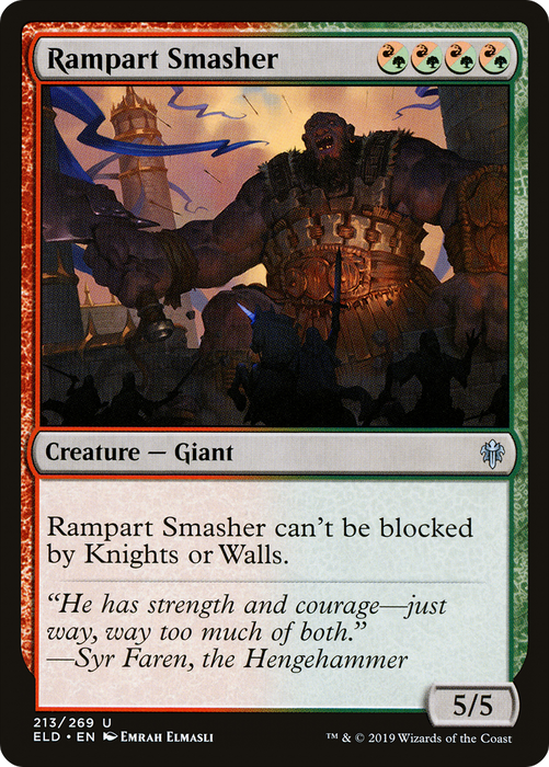 Rampart Smasher (ELD-213) - uncommon - Foil