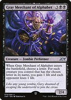 Gray Merchant of Alphabet (UNF-075) - uncommon