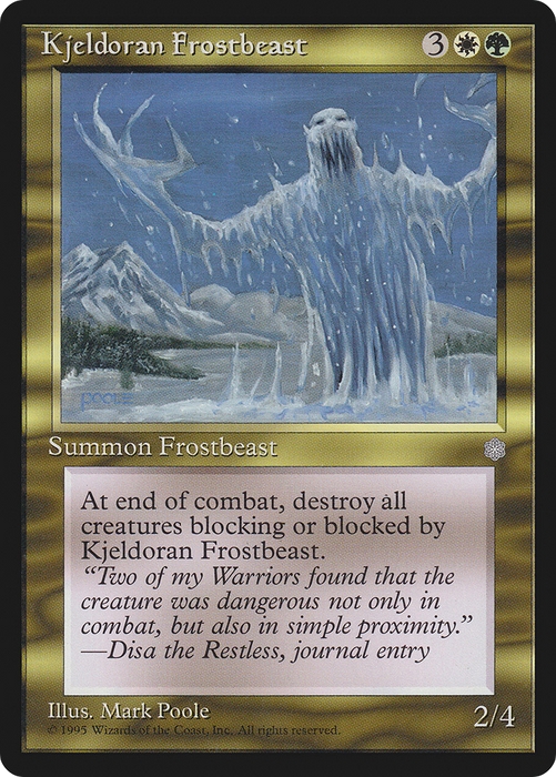 Kjeldoran Frostbeast (ICE-296) - uncommon