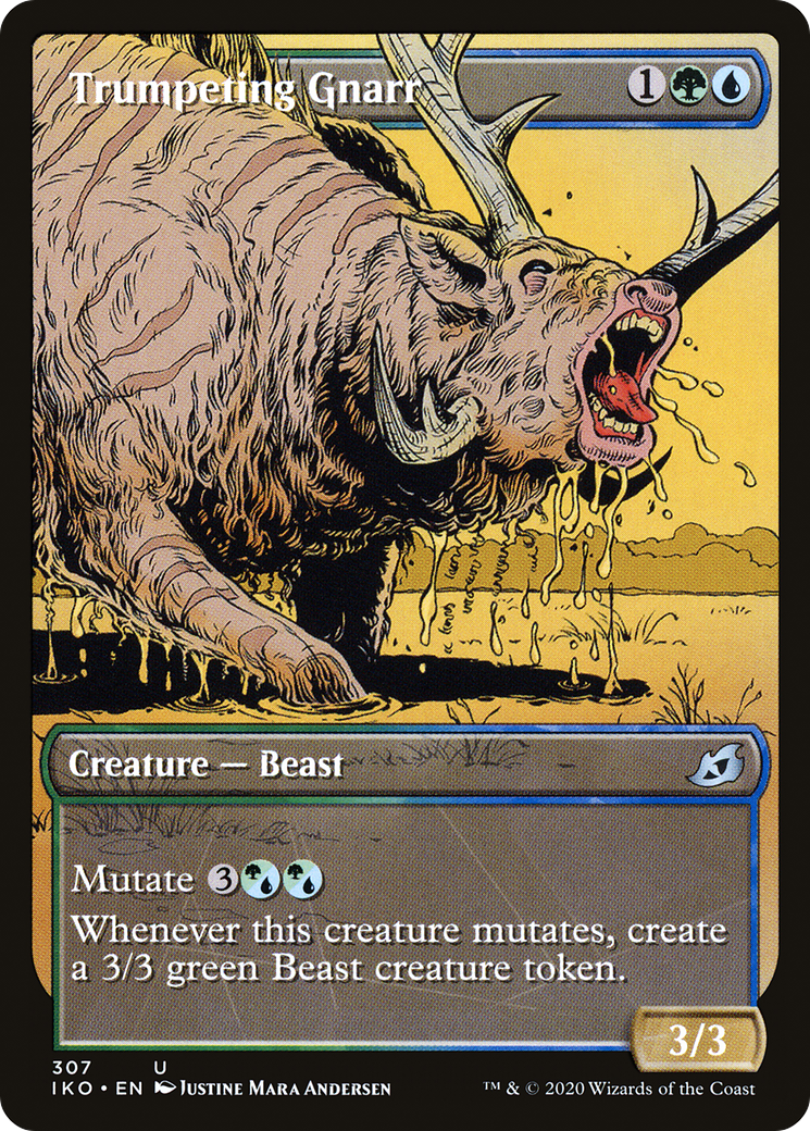 Trumpeting Gnarr (IKO-307) - uncommon: (Showcase)