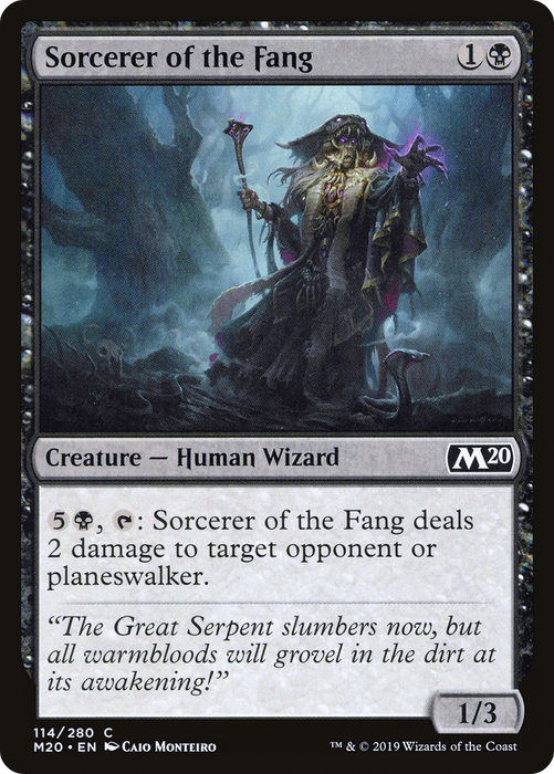 Sorcerer of the Fang (M20-114) - common - Foil