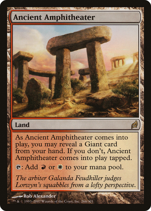 Ancient Amphitheater (LRW-266) - rare - Foil